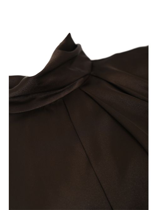 Top in raso fluido con pieghe D. Exterior | 6170320WEN